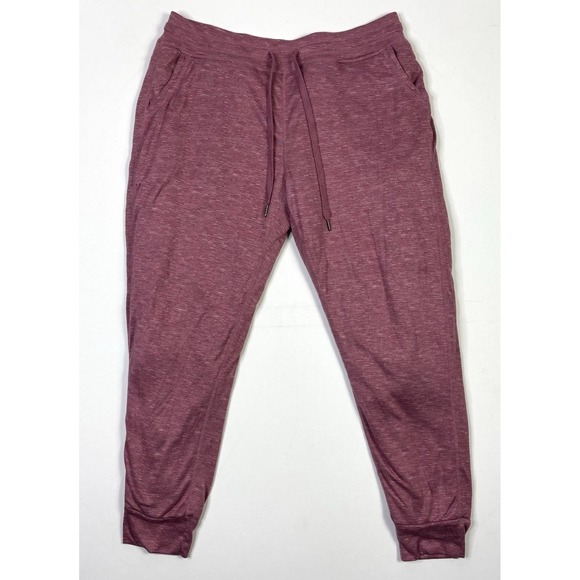 Member's Mark Pants - Member's Mark Sherpa Lined Jogger Pants Women's Large Pink Drawstring Cozy